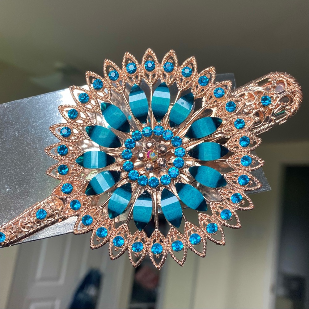 Vibrant Blue Hair Clip